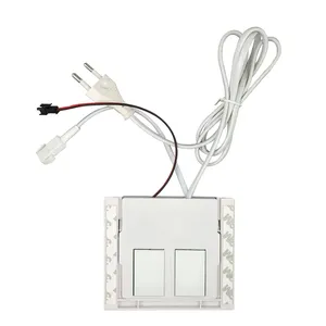 Defogging banyo aynası tek renkli LED ışıklar dokunmatik dimmer çift düğme sensörü anahtarı DC12V 1A 12W dahili LED sürücü