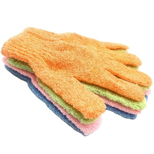 Five Fingers Separate Long <b>Sponge</b> Nylon Quality Color Cleaning Ability Excellent Skincare Body Exfoliating Gloves Simple - Product Image 3