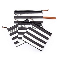 Sac humide rayé imperméable pour les couches de bébé Maillots de bain et les essentiels de voyage