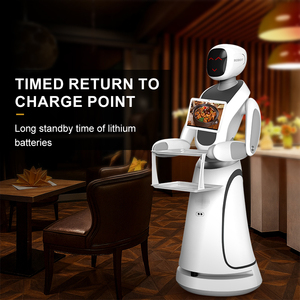 روبوت مرن لتوجيه الطاولة وشحن أوتوماتيكي روبوت لتقديم خدمات المطاعم روبوت ذكي للمطاعم - Product Image 6