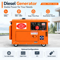 Generator Diesel Portabel 3KW Baru, Berpendingin Udara, Rendah Kebisingan, Mudah Dioperasikan, Daya Cadangan Handal untuk Penggunaan Rumah Tinggal/Villa