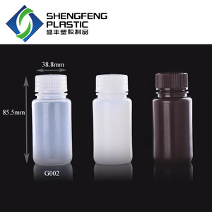 Phòng thí nghiệm tiêu hao 60ml 100ml 125ml 250ml 500ml 1000ml HDPE/PP Chất liệu rộng miệng Thuốc thử chai - Product Image 2