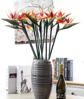 Fleur artificielle oiseau de paradis silicone Strelitzia reginae décoration de la maison