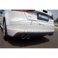 Diffuseur arrière style S3 avec 4 sorties d'échappement chromées pour A3 8V 2013 2014 2015 2016