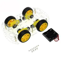 Kit de châssis de voiture de robot intelligent 4WD pour Arduino avec encodeur de vitesse-Nouveau kit robotique