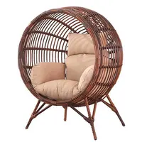 PE 등나무/위커 야외 파티오 소파 레저 라운지 의자 정원 의자