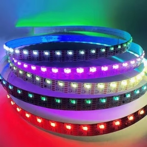 SMD5050 RGB LED Strip, DC12V/24V, IP20 High Lumen, <b>USB</b> Remote, 8/10mm Width, 3-Year Warranty, KTV Use - Product Image 2