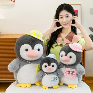 Airongle chim cánh cụt Đồ chơi sang trọng Ba lô búp bê thêu figural siêu mềm vải PP bông điền căng thẳng cứu trợ trang trí nội thất Quà Tặng - Product Image 4
