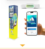 Estación de Alquiler de Baterías Portátiles Y2 Power EXO de 32 Ranuras, 4G IoT, Batería Portátil de 6000 mAh, Kiosco de Carga Compartida de Autoservicio con Alquiler por Código QR