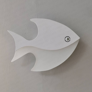 Moderno LED creativo acrílico forma de pez lámparas de pared decoración interior mesita de noche aplique de pared pasillo estudio niños habitación luz de pared - Product Image 4