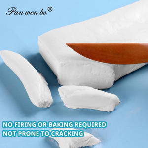 Panwenbo 250g/500g Sculpture sans séchage Argile de poterie Argile <span class=keywords><strong>à</strong></span> <span class=keywords><strong>modeler</strong></span> sèche <span class=keywords><strong>à</strong></span> <span class=keywords><strong>l</strong></span>'<span class=keywords><strong>air</strong></span> pour les projets d'art et d'artisanat - Product Image 5