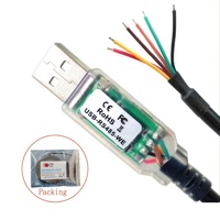 Personnalisé 1.8m 6Ft USB-RS485-WE Fil Fin 6 Voies Cordon USB vers RS485-WE , RS485-WE-1800-BT UART Serial Converter Serial Cable