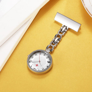 Relógio de Enfermeira Retrátil com Clipe de Lapela, Capa de Silicone, Broche e Crachá para Médicos - Product Image 3