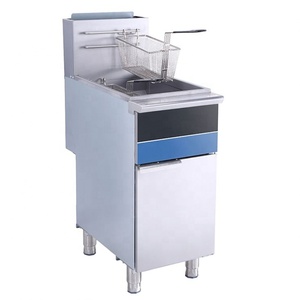 Friteuse commerciale à gaz à deux réservoirs de profondeur de 400mm Friteuse de poulet frit Machine à double gaz - Product Image 6