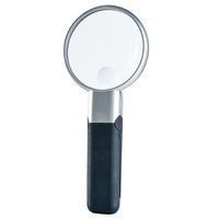 Handheld Magnifiers With LED Light Acrylic Plastic Lens Magnifying Glass Vertical Magnifying Eye Glasses