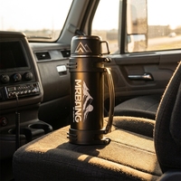 Termo de Acero Inoxidable de 1200 ml, Doble Pared, Aislamiento al Vacío, para Viajes, Deportes y Actividades al Aire Libre