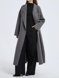 ชุดอาบายะห์แบบเรียบง่ายสำหรับผู้หญิงมุสลิม ผ้าขนสัตว์สองด้าน เสื้อโค้ทฤดูหนาว ชุดอาบายะห์แบบเรียบง่ายสำหรับเทศกาลอีด ชารุต รอมฎอน ดูไบ ตุรกี ดูไบ - Product Image 5