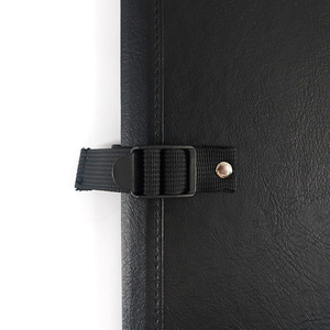 ดีลักซ์หนังสีดําจับ Choral Binder โฟลเดอร์เปียโนแผ่นเพลงโฟลเดอร์แฟ้มยืดหยุ่น String Dividers สายปรับ - Product Image 4