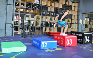 High Quality PVC Four-in-One Gym Training Equipment Explosive Bounce Soft Vault <strong>Box</strong> <strong>Step</strong> Training <strong>Box</strong> for Sports Athletes - Product Image 4