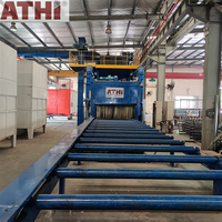 Machine de sablage automatique pour profilés en acier en forme de H de la série Q69 avec moteur et contrôle PLC, contrôle à distance