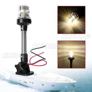 12V-24V Pactrade Marine for Boat Fold Down LED Navigation Light for <b>Yacht</b> for Boat Stern Anchor Light Sailing Signal Light - Product Image 1