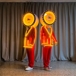 Traje de Lujo con Luces LED Future Sense para Baile de Salón, Ropa de Baile Gogo Unisex de Poliéster/Rayón para Clubes Nocturnos, Bailarines, Cantantes y Escenarios - Product Image 2