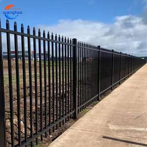 Ucuz konut çelik dekoratif çit mızrak üst güvenlik Anti tırmanma demir çelik çit Metal <span class=keywords><strong>Picket</strong></span> ferforje çit - Product Image 3