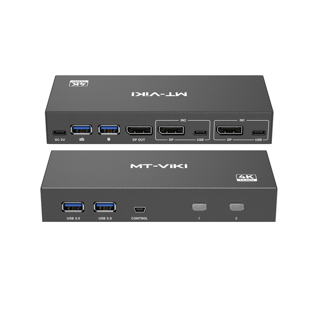 MT-VIKI 4K 2 Port DP & for KVM Switch Guangdong Made Private Mold