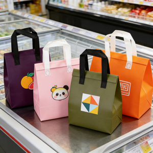 Bolsa Térmica Personalizada con Logotipo, Forro de Aluminio No Tejido, a Prueba de Fugas, Desechable, para Pasteles, <span class=keywords><strong>Café</strong></span>, Restaurantes, Entrega de Comida - Product Image 2