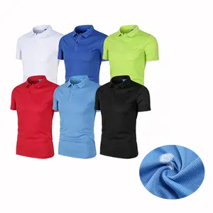 Рубашка-поло с принтом и вышивкой логотипа на заказ, белая, 100% полиэстер, быстросохнущая Спортивная футболка-поло унисекс для гольф-клуба