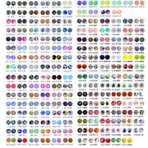 Grosir 15mm manik-manik silikon cetak jumlah besar bulat karet silikon manik fokus untuk pena gelang membuat Kit perhiasan seni kerajinan DIY - Product Image 6