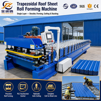 Machine automatique de formage de tôles trapézoïdales à grande vitesse, ligne de production de tuiles en acier PLC