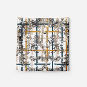 Bufanda <span class=keywords><strong>de</strong></span> seda versátil para trenzas <span class=keywords><strong>de</strong></span> <span class=keywords><strong>cabello</strong></span> Coletas y bollos Bufandas <span class=keywords><strong>de</strong></span> seda elegantes para mujeres y Bandana <span class=keywords><strong>de</strong></span> seda <span class=keywords><strong>con</strong></span> patrón personalizado único - Product Image 3