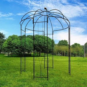 Oniya-Gazebo resistente con forma de jaula de pájaros, arcos, arbusto, puente, estante de flores, soporte de plantas para boda, jardín al aire libre - Product Image 3