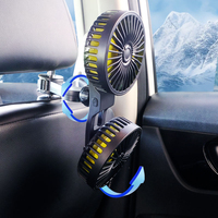 Ventilateurs de voiture à double tête pour siège arrière, ventilateur USB pour siège arrière de voiture, nouveaux accessoires intérieurs de voiture, ventilateur pour siège arrière, accessoires pour automobile