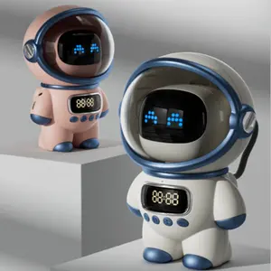 New Cosmonaut Design Smart LED Digital Table Clock With Wireless Music Speaker FM Radio TF Card Player Alarm Clock