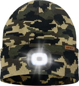 Gorro de <span class=keywords><strong>Camuflaje</strong></span> ATNKE para Niños con Luz LED, Recargable por USB, Linterna Frontal de 4 LED para Niños y Niñas - Product Image 2