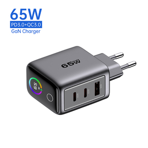 <span class=keywords><strong>Chargeur</strong></span> USB-C Tommox <span class=keywords><strong>65W</strong></span> GaN avec affichage, prise EU KR UK AU, <span class=keywords><strong>chargeur</strong></span> rapide pour iPad, Macbook, iPhone, Samsung, chargeurs de type C - Product Image 1