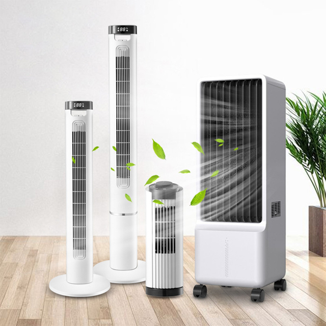 OEM Portable Aircooler Wifi Remote Control Conditioners Evaporative Tower Cooling Fan Air Cooler for Room with Remote Controlco