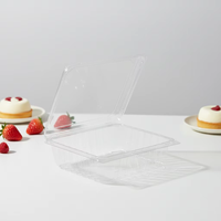 Boîte à fruits en plastique PET recyclable sur mesure, à charnière, pour myrtilles et cerises, 125-500g, emballage en blister, boîte à clapet