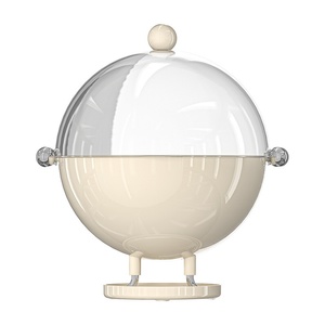 <span class=keywords><strong>Assiette</strong></span> en plastique haut de gamme de luxe <span class=keywords><strong>l</strong></span>éger pour fruits, collations et bonbons, boîte à fruits secs rotative pour salon et fête - Product Image 5