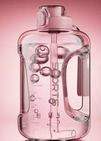 Bouteille d'eau sport en Tritan de 2700 ml (2,7 L) pour la gym et le fitness, personnalisable avec logo et paille – Vente en gros