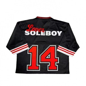 <span class=keywords><strong>T</strong></span>-<span class=keywords><strong>shirt</strong></span> de sport ample à <span class=keywords><strong>col</strong></span> en <span class=keywords><strong>V</strong></span> pour <span class=keywords><strong>homme</strong></span>, style Y2K Hip-hop, imprimé lettres, manches courtes, respirant, nouvelle collection transfrontalière Europe-Amérique 2025 - Product Image 5