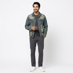 Most Popular Comfortable Black Color <b>Men</b> <b>Denim</b> <b>Jackets</b> With Cheap Price Good Quality in Wholesale Price <b>Denim</b> <b>Men's</b> <b>Jackets</b> - Product Image 1
