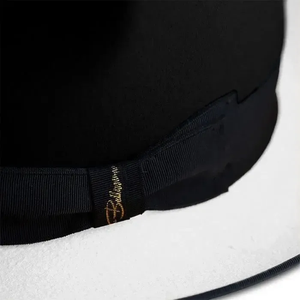 Unisex Black Wool Felt Fedora <b>Hat</b> Wide Flat Brim Formal Dress <b>Hat</b> 56-58CM Adult Vintage Style - Product Image 4