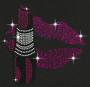 ลายลิปสติกสีชมพูแบบรีดติดด้วยความร้อนสำหรับเสื้อสไตล์ Blang - Product Image 1