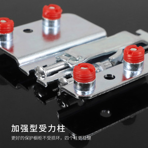 ขายึดแขวนแบบหนักพร้อมฝาครอบเหล็กและพลาสติกติดผนังสำหรับตู้วางทีวี - Product Image 1