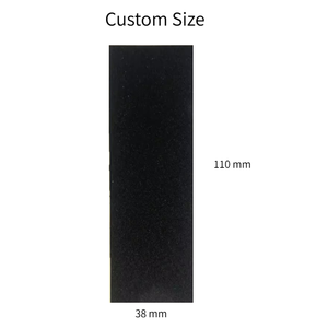 Bande adhésive antidérapante noire découpée sur mesure pour skateboard, trottinette, fingerboard, grip en mousse pour fingerboard - Product Image 2