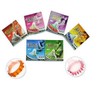 Condones Masculinos con Púas, Condones de Lujo Súper Finos, Tacto Real, Estimulación Vaginal, Condones Masculinos de Látex <span class=keywords><strong>Natural</strong></span> - Product Image 5