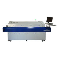 Oven Reflow SMT 12 Zona dengan Konveyor Udara Panas, Mesin Solder Reflow untuk Perakitan PCB Bebas Timbal, Lini Produksi SMD